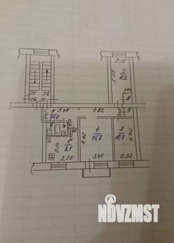 3-к квартира, вторичка, 63м2, 4/4 этаж