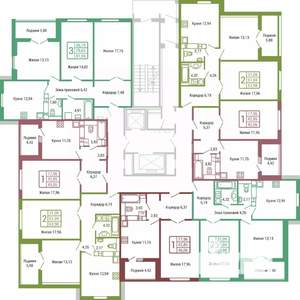 3-к квартира, вторичка, 79м2, 12/19 этаж