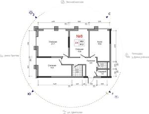 3-к квартира, вторичка, 82м2, 23/30 этаж
