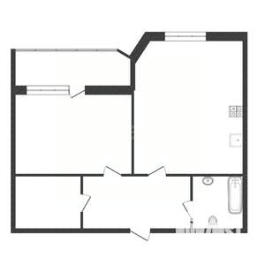 1-к квартира, вторичка, 44м2, 3/17 этаж