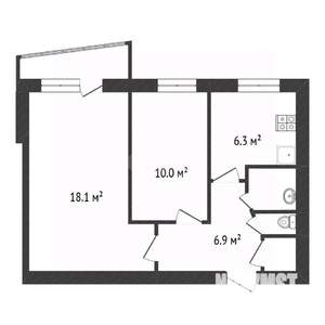 2-к квартира, вторичка, 45м2, 8/9 этаж