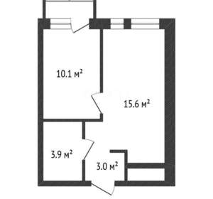 1-к квартира, сданный дом, 36м2, 7/11 этаж