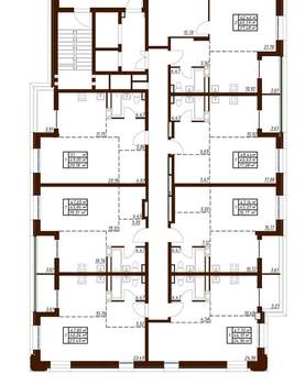 1-к квартира, вторичка, 51м2, 2/19 этаж