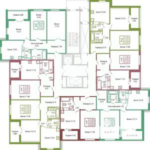 1-к квартира, вторичка, 43м2, 19/19 этаж