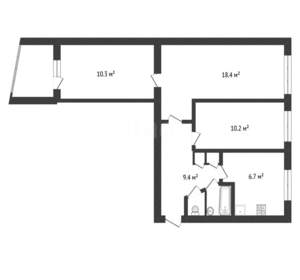 3-к квартира, вторичка, 59м2, 9/9 этаж