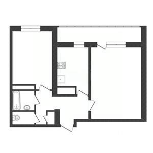 2-к квартира, вторичка, 51м2, 8/9 этаж
