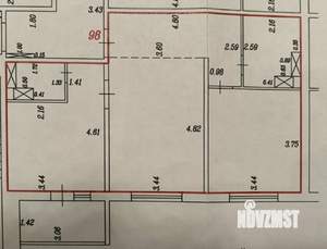 2-к квартира, вторичка, 58м2, 5/17 этаж