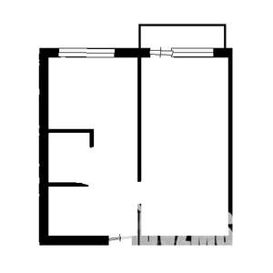 1-к квартира, вторичка, 36м2, 8/9 этаж