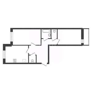 2-к квартира, вторичка, 70м2, 14/17 этаж