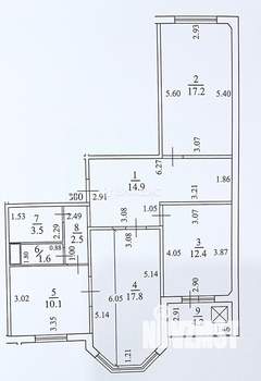 3-к квартира, вторичка, 80м2, 1/10 этаж