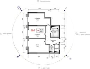 2-к квартира, вторичка, 59м2, 14/30 этаж