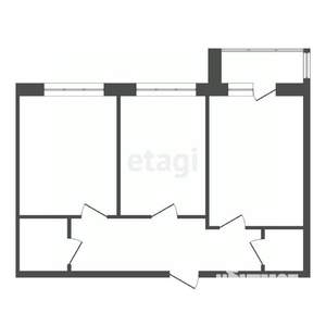2-к квартира, вторичка, 60м2, 15/22 этаж