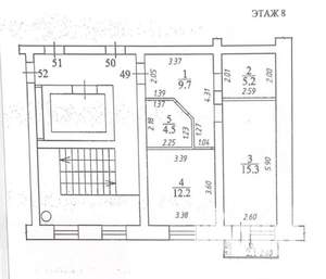 1-к квартира, вторичка, 47м2, 8/10 этаж
