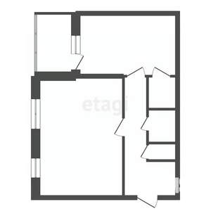 2-к квартира, вторичка, 60м2, 1/3 этаж