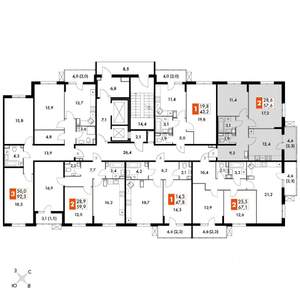 2-к квартира, вторичка, 57м2, 18/24 этаж