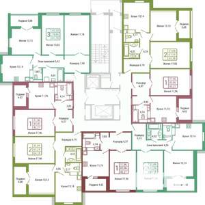 1-к квартира, вторичка, 43м2, 5/19 этаж