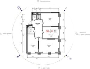 3-к квартира, вторичка, 89м2, 18/30 этаж