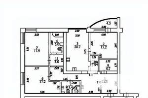 3-к квартира, вторичка, 118м2, 3/3 этаж