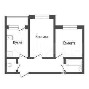 2-к квартира, вторичка, 62м2, 13/14 этаж