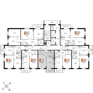 1-к квартира, вторичка, 44м2, 11/22 этаж