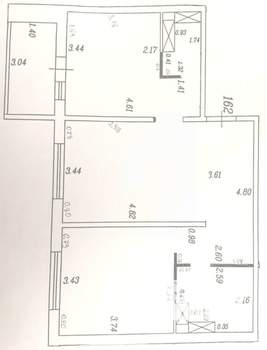 2-к квартира, вторичка, 62м2, 16/16 этаж