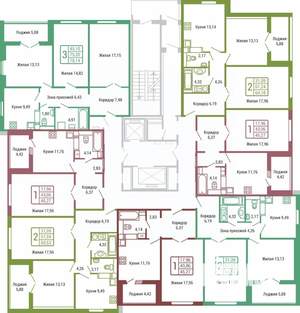 3-к квартира, вторичка, 75м2, 3/19 этаж