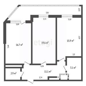 5-к квартира, вторичка, 142м2, 16/17 этаж