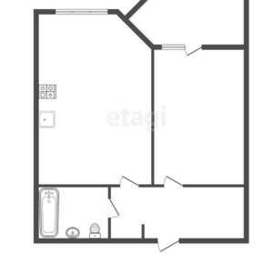 1-к квартира, вторичка, 44м2, 2/17 этаж