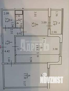 2-к квартира, вторичка, 57м2, 5/10 этаж