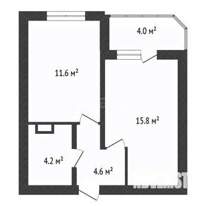 1-к квартира, вторичка, 36м2, 16/19 этаж