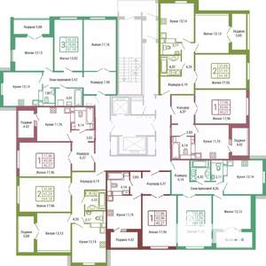 3-к квартира, вторичка, 79м2, 4/19 этаж
