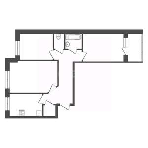 3-к квартира, вторичка, 63м2, 3/9 этаж