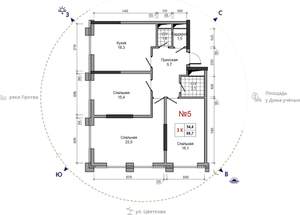 3-к квартира, вторичка, 89м2, 19/29 этаж