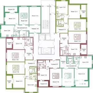 2-к квартира, вторичка, 61м2, 11/19 этаж