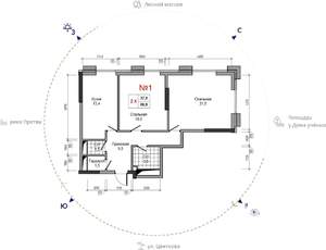 2-к квартира, вторичка, 67м2, 6/30 этаж