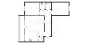 3-к квартира, вторичка, 62м2, 4/9 этаж