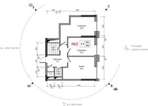 2-к квартира, вторичка, 59м2, 4/29 этаж