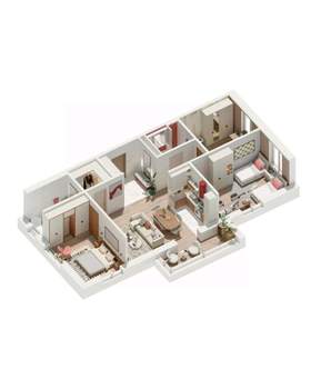3-к квартира, вторичка, 95м2, 20/21 этаж