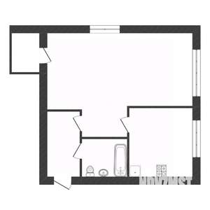 1-к квартира, вторичка, 32м2, 1/4 этаж