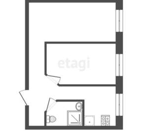 2-к квартира, вторичка, 41м2, 2/4 этаж