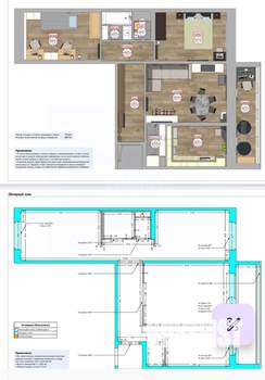 3-к квартира, вторичка, 70м2, 8/9 этаж