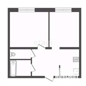 2-к квартира, вторичка, 39м2, 8/9 этаж