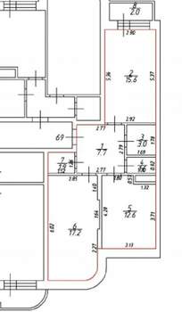 2-к квартира, вторичка, 60м2, 4/16 этаж
