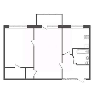 2-к квартира, вторичка, 49м2, 4/4 этаж