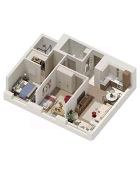 2-к квартира, вторичка, 70м2, 17/21 этаж