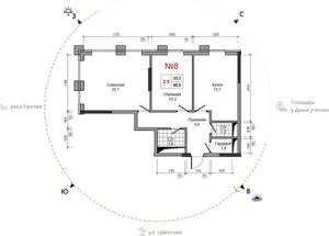 2-к квартира, вторичка, 67м2, 13/29 этаж