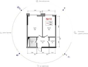 1-к квартира, вторичка, 47м2, 3/30 этаж