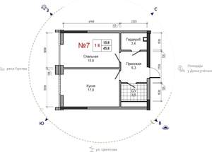 1-к квартира, вторичка, 46м2, 27/29 этаж