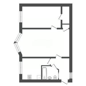 2-к квартира, вторичка, 44м2, 4/5 этаж