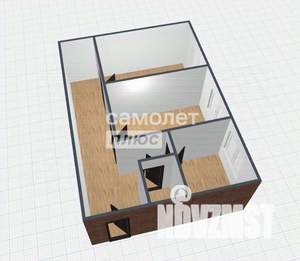 2-к квартира, вторичка, 43м2, 1/5 этаж